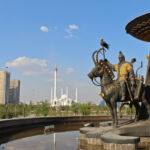 A Spring at National Museum of Kazakhstan in Astana. National Museum of Kazakhstan