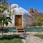 A Yurt in the Eco Park in the Sharyn Canyon.
