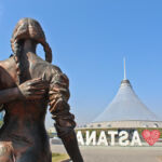 A small park with Street Art is the Lovers´s Park in Astana. Astana - Lovers´s Park